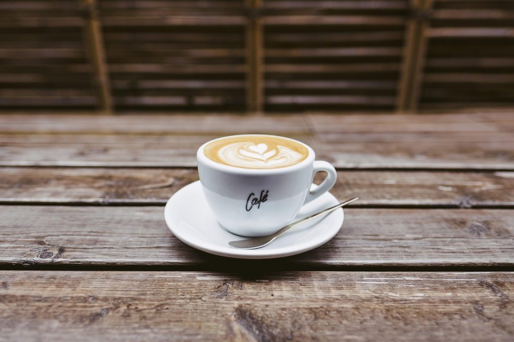 coffee, cup, caffeine, drink, latte, latte art, coffee cup, morning coffee, coffee break, hot coffee, beverage, hot, mug, rustic, saucer, table, wooden table, coffee, coffee, coffee, coffee, coffee, table, table